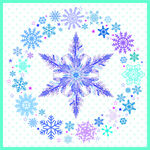 梦幻雪花图案