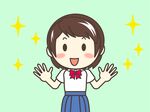 女学生卡通