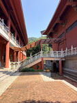 古建庭院中的连廊景致