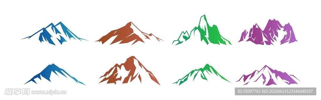 彩色山峰合集