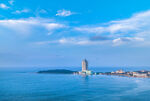 海滨城市美丽灯塔景观