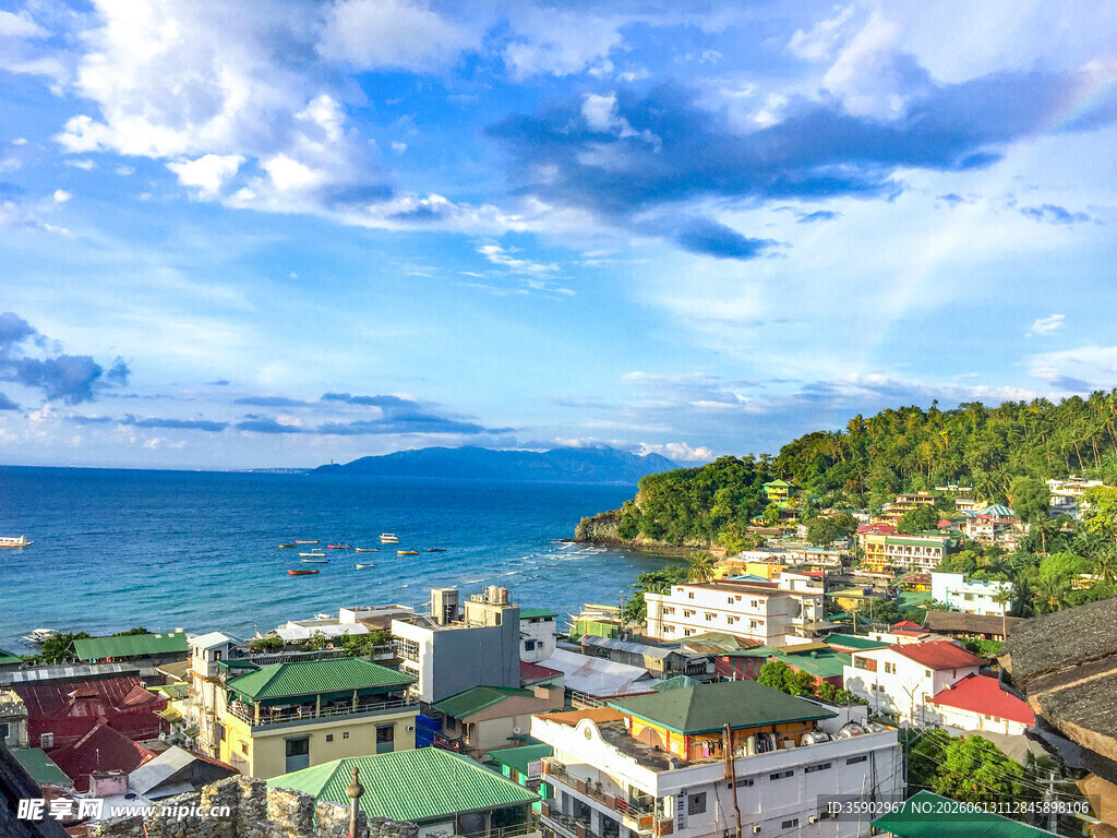 海滨小镇美丽风光
