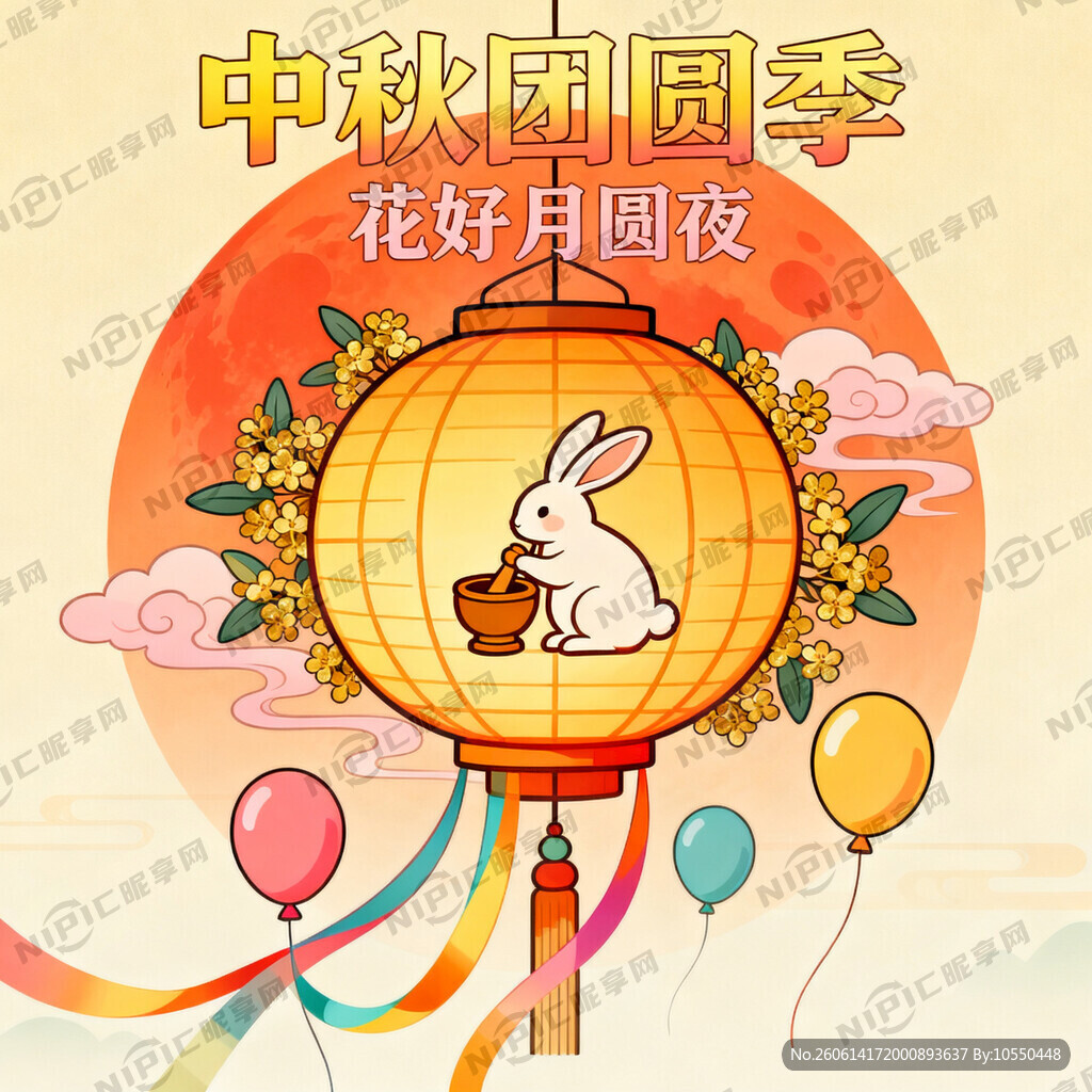 设计一幅中秋节美成布置效果图
