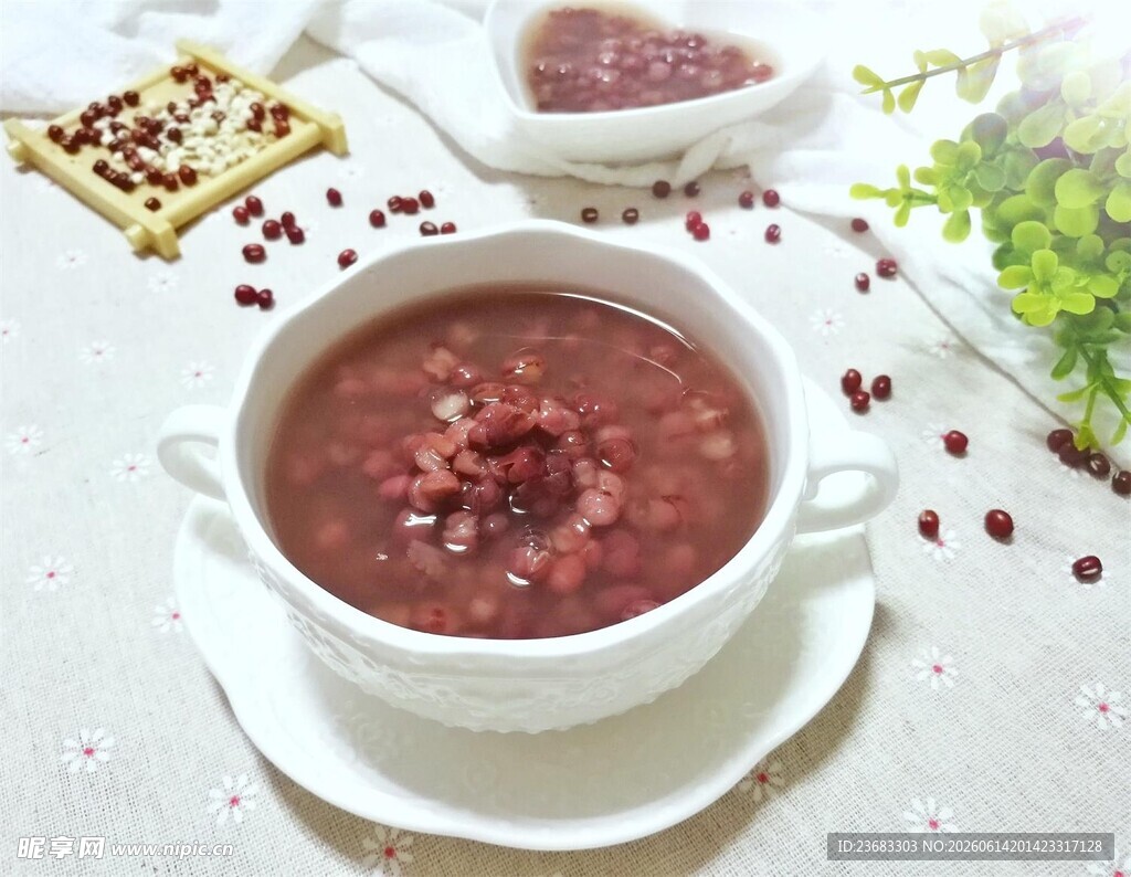燕麦红豆汤美食图片