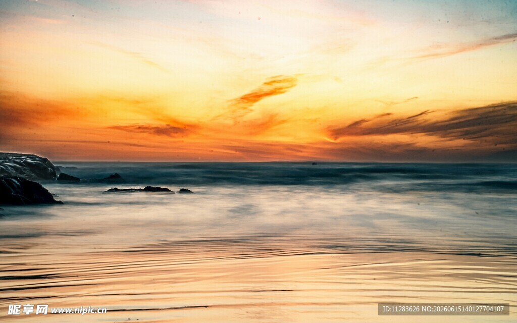海边日落美景