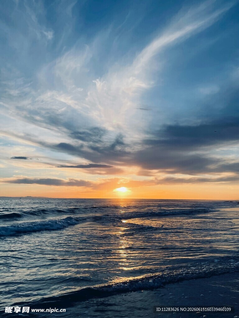海边日落黄昏美景