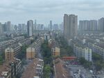 城市住宅区俯瞰景象