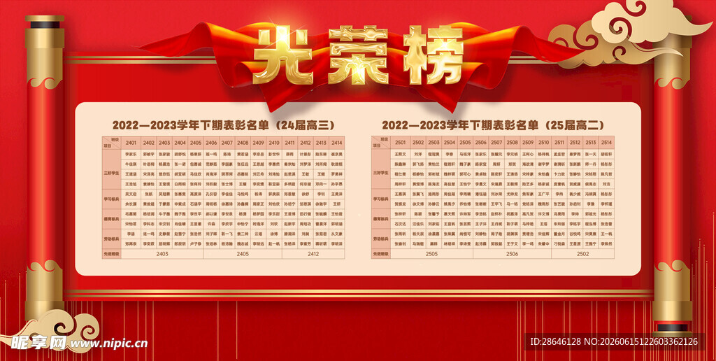 高考光荣榜