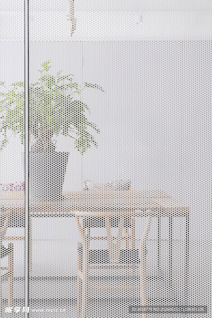 简约室内绿植餐桌场景