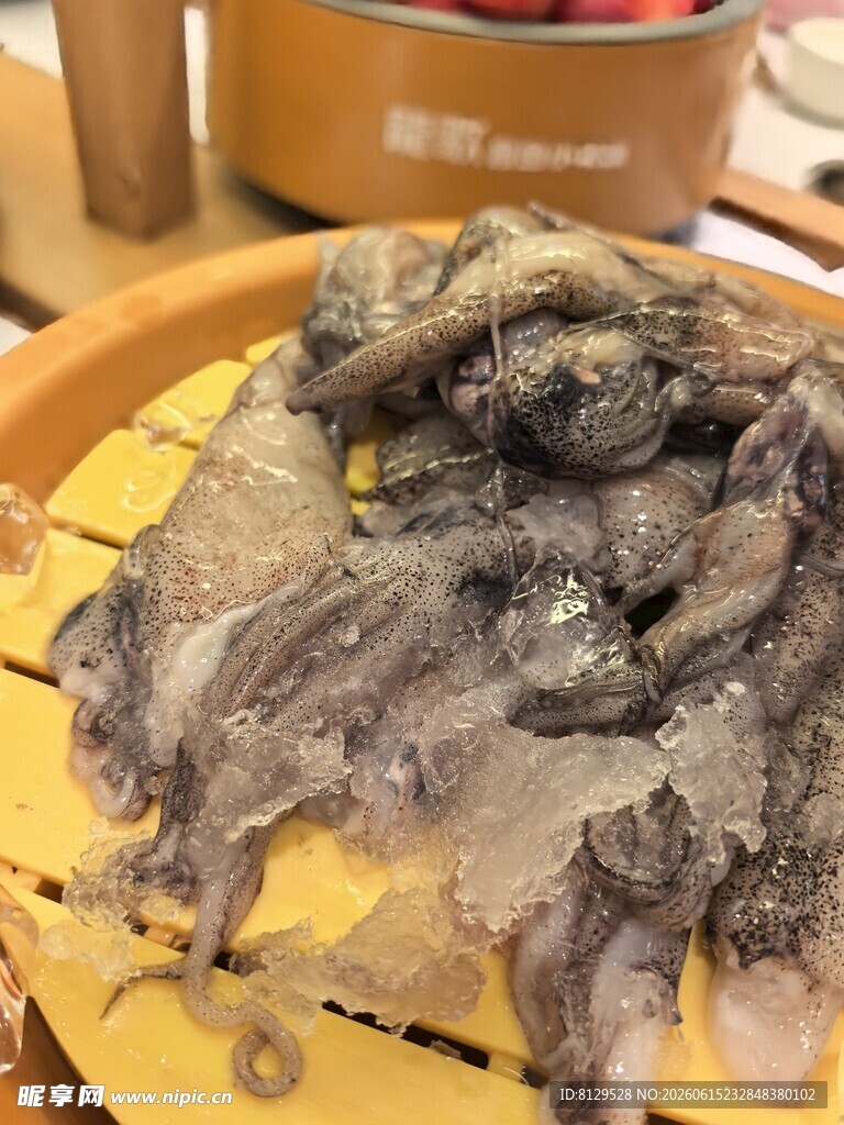 新鲜章鱼诱人海鲜美味