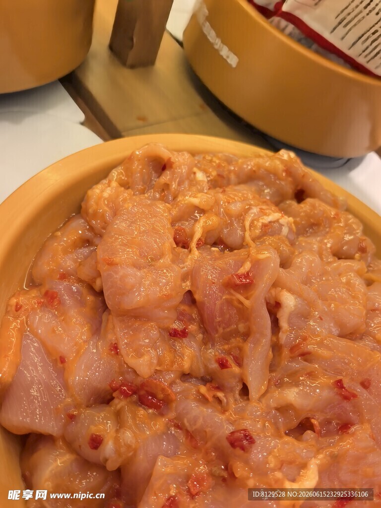 美味腌制肉片