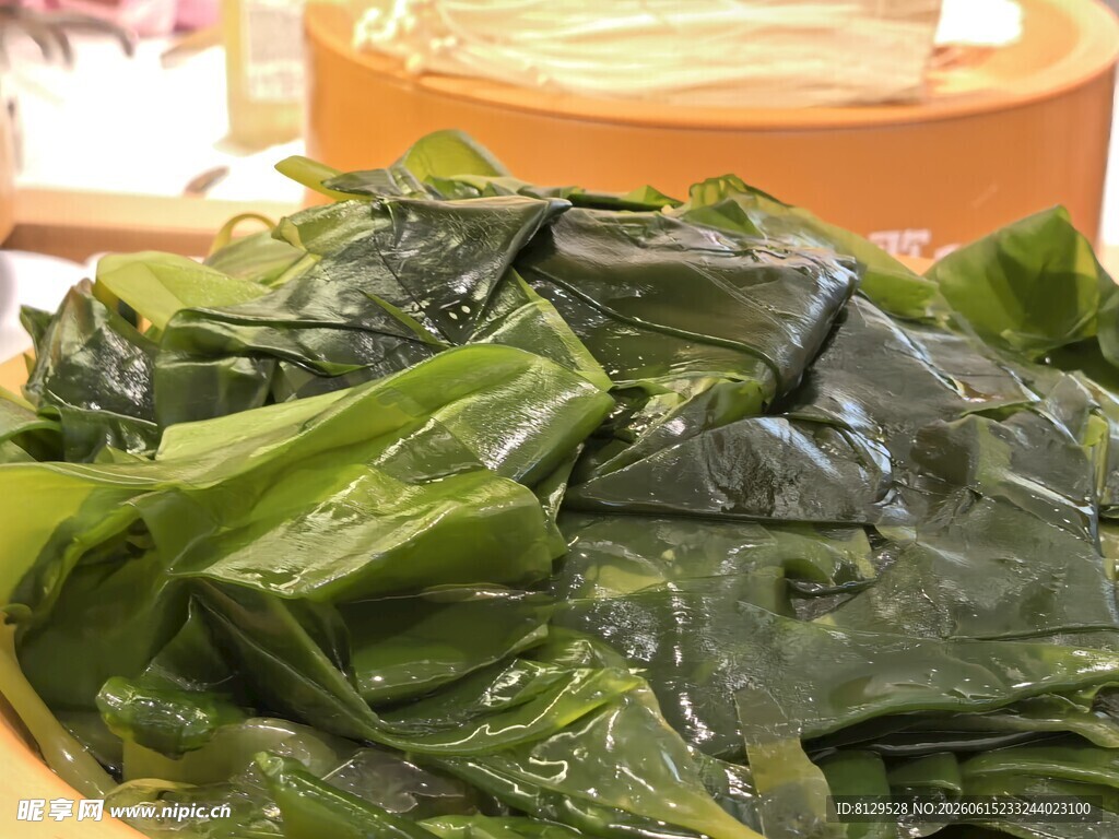 新鲜海带色泽翠绿诱人
