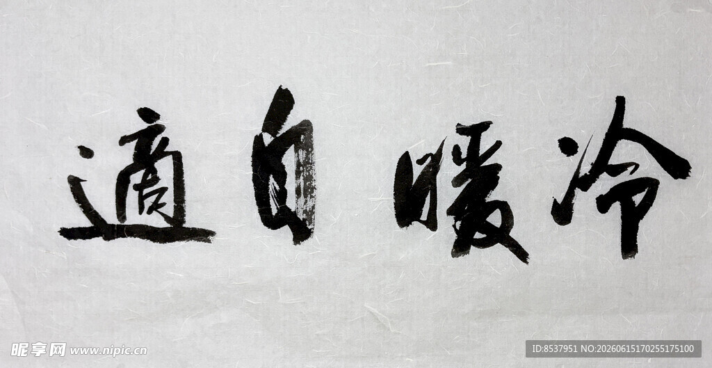 冷暖自知 杨克东书法作品