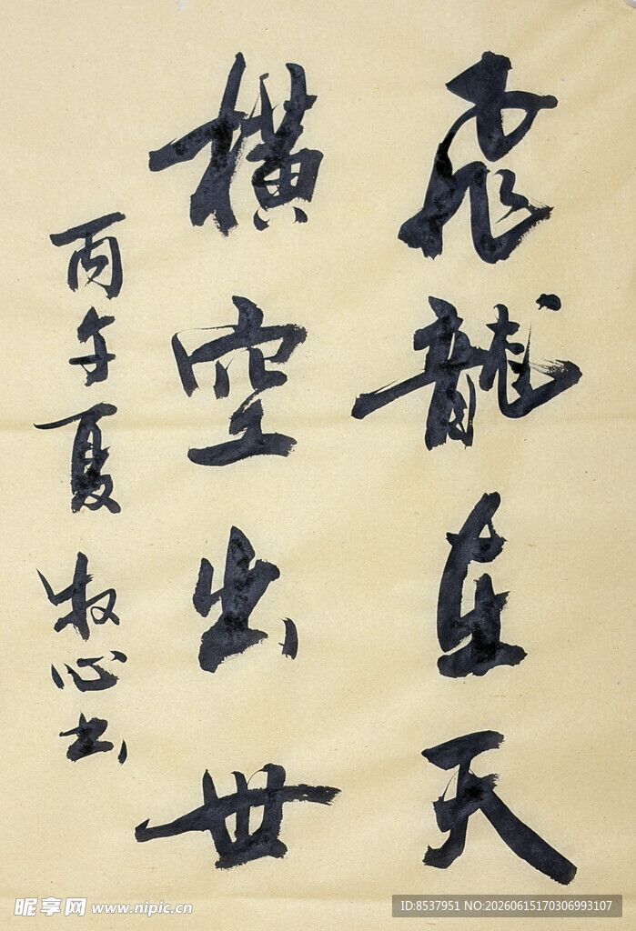 飞龙在天 杨克东书法作品