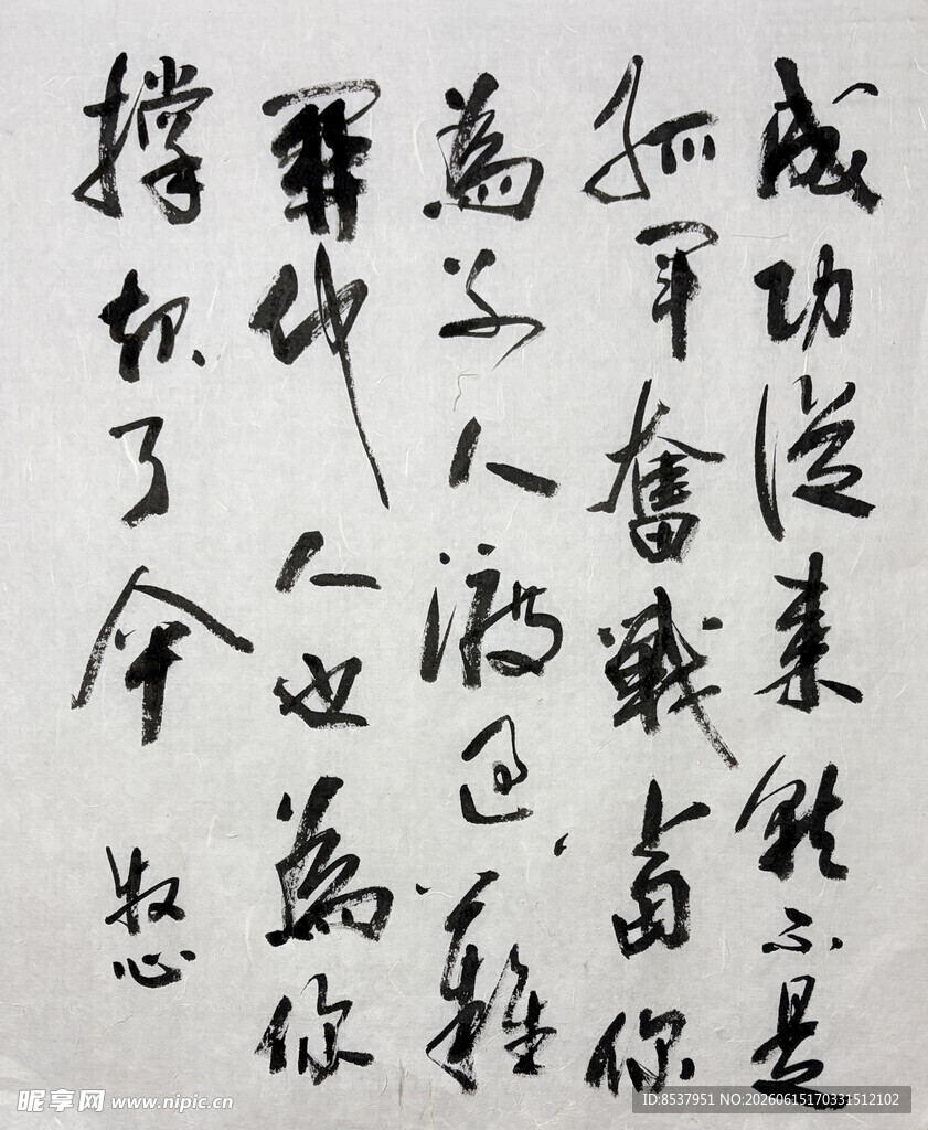 成功 杨克东书法作品