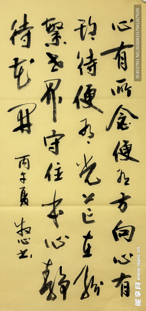 心有所念 杨克东书法作品