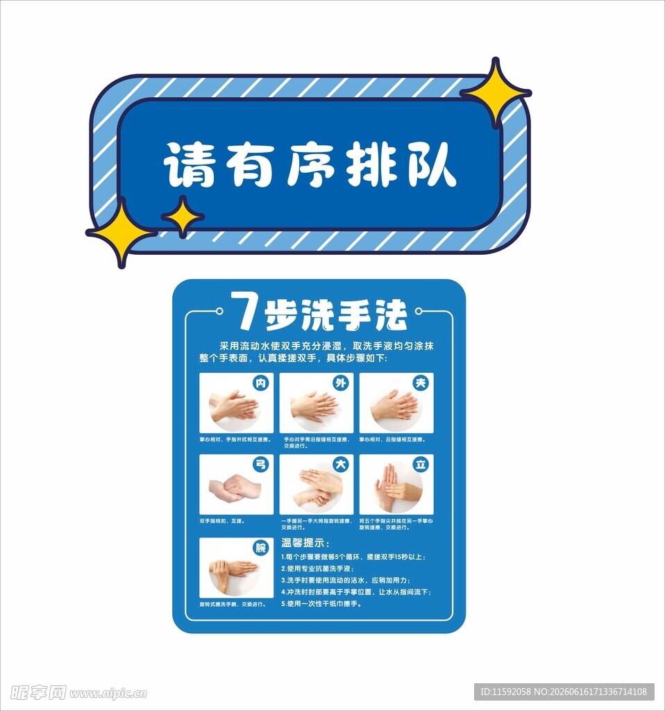 七步洗手法