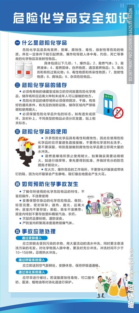 危险化学品安全知识展架
