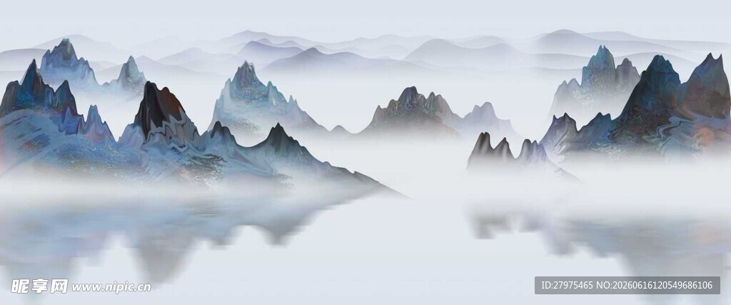 水墨山水意境图
