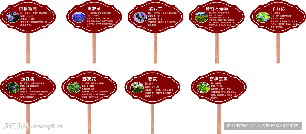 花草牌造型