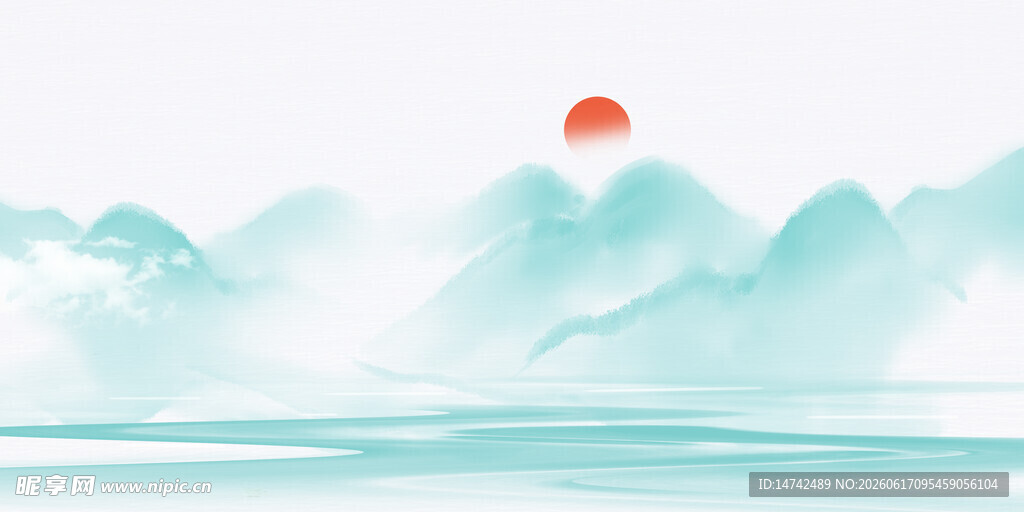 水墨山水背景
