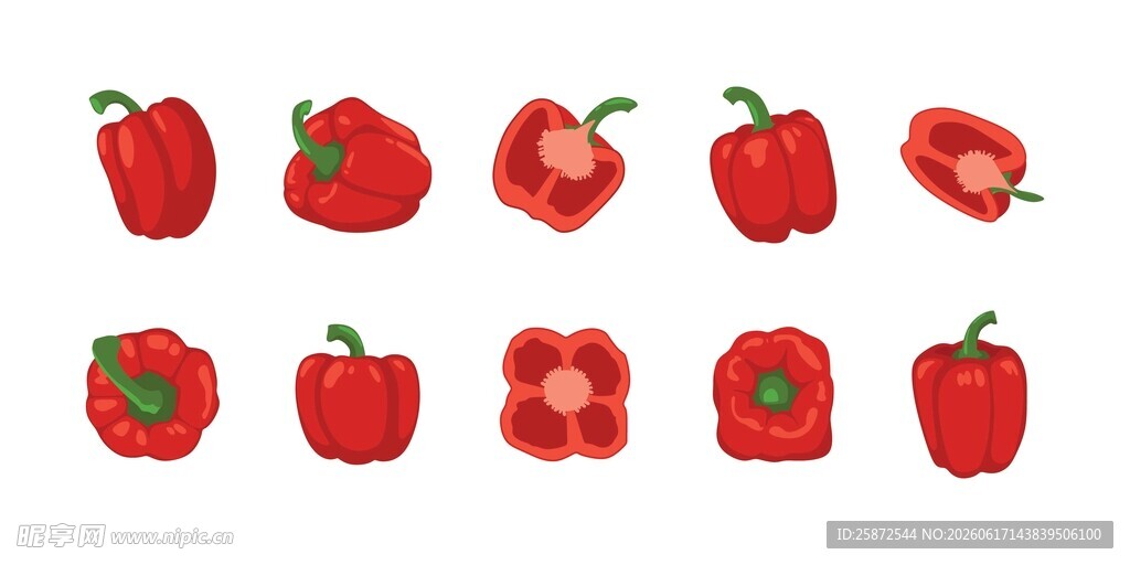 甜椒插画合集