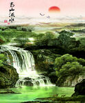 山水间 瀑布美景