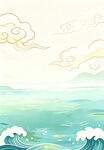 海浪翻涌的梦幻云海海景