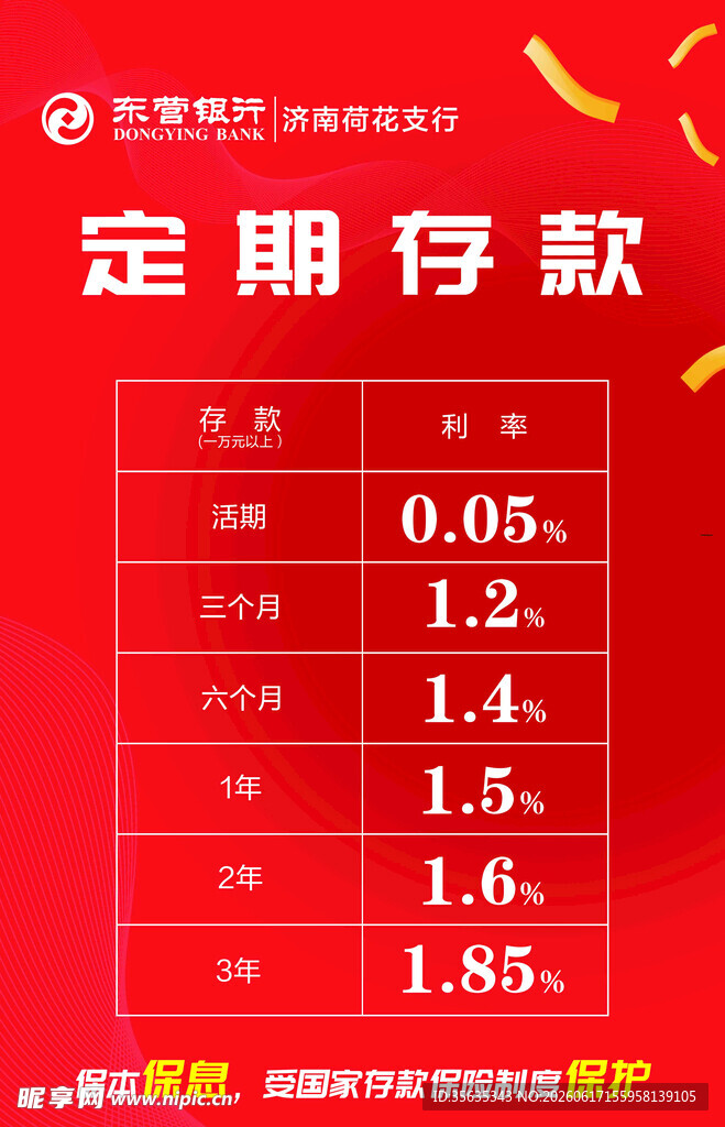 定期存款利率展示