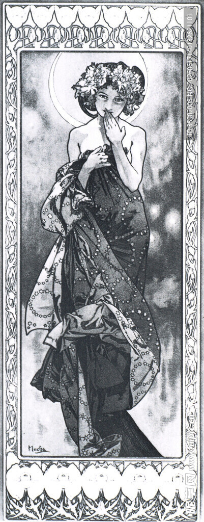 复古风格女性艺术插画
