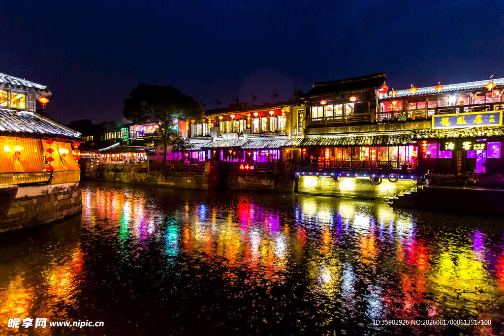 无锡老街夜景