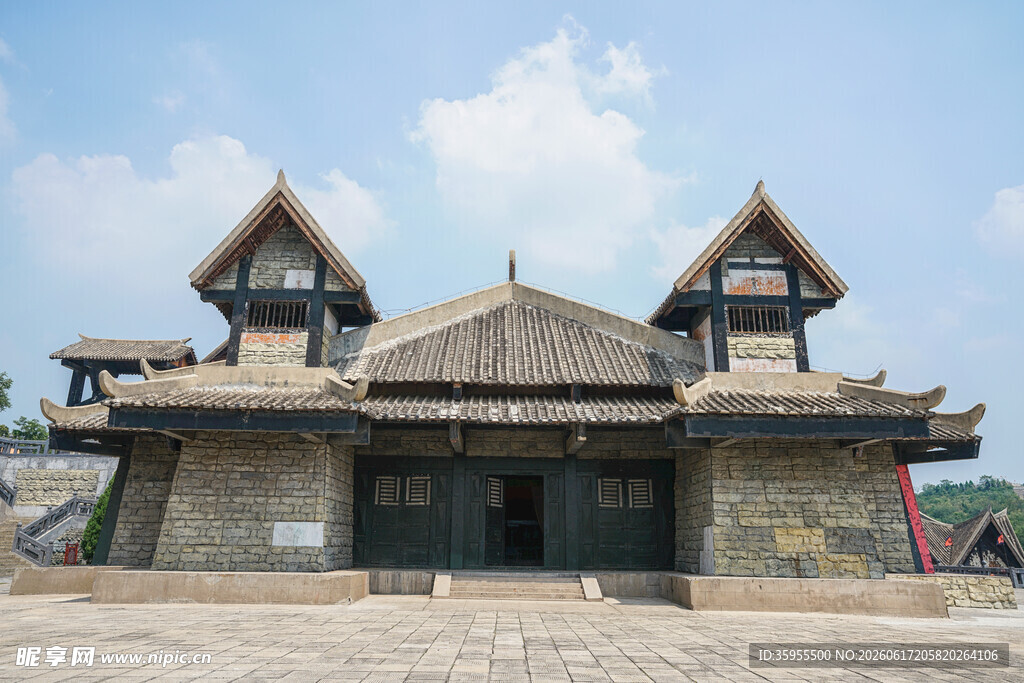 古老中式建筑外观