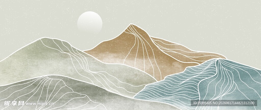 山水装饰挂画