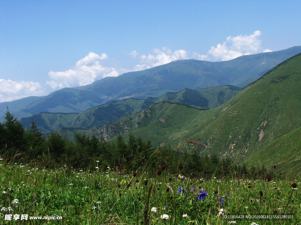 山间绿野邂逅自然美景