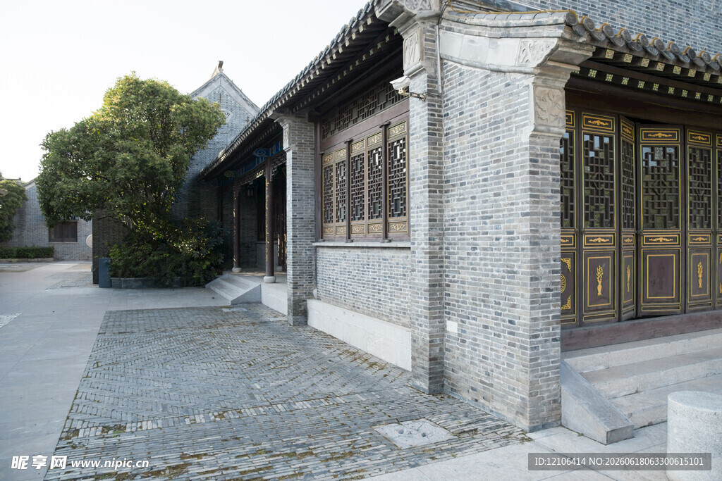 古雅中式建筑外观一角