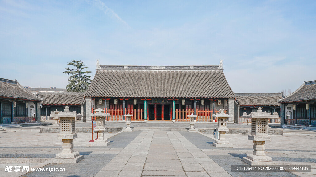中式古建筑庭院景观