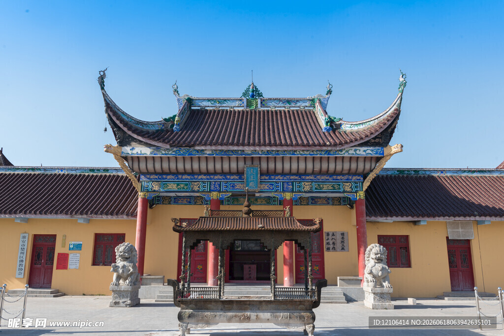 中式古建筑庙宇景观