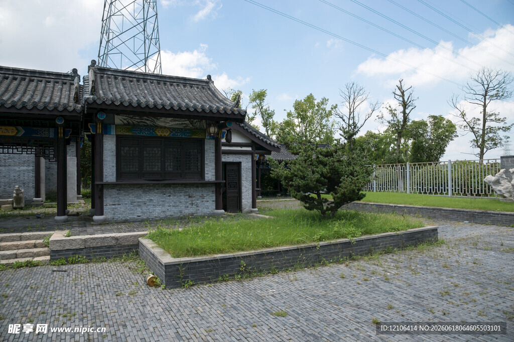 中式传统建筑庭院景致