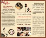 中医艾灸知识科普宣传页