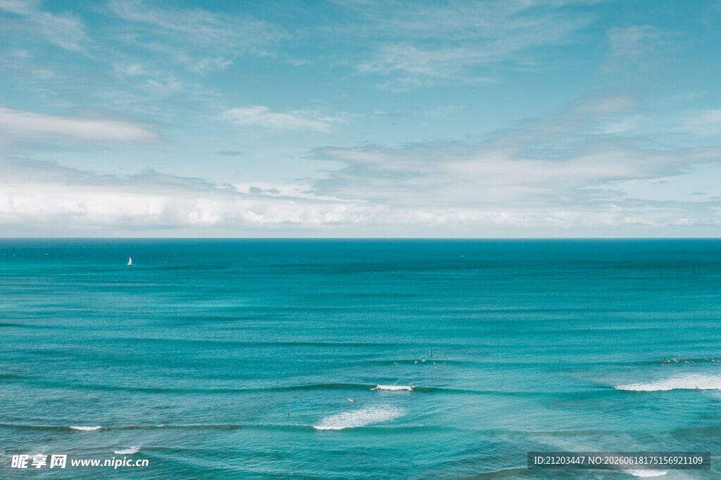 蔚蓝海岸的迷人海景