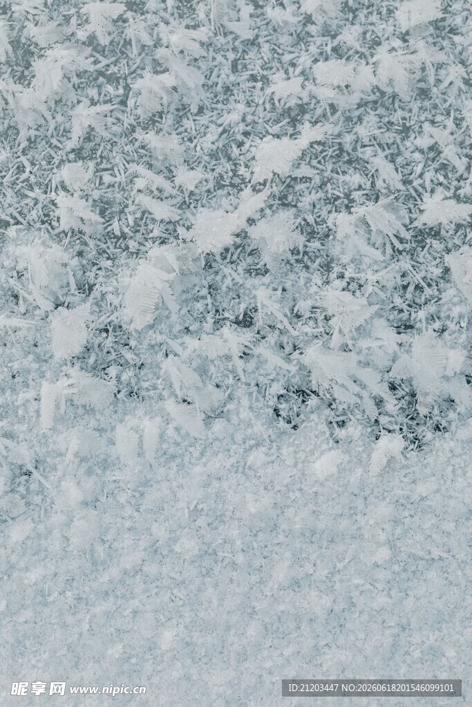 冰雪覆盖的纹理表面