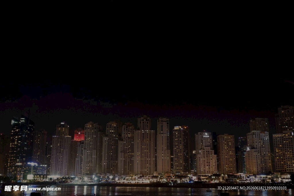 城市璀璨夜景