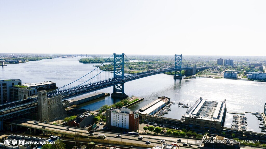城市桥梁与建筑景观