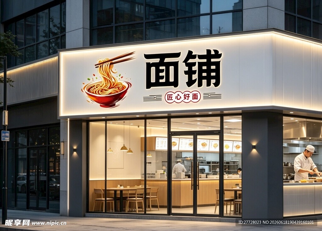 时尚面铺外观展示