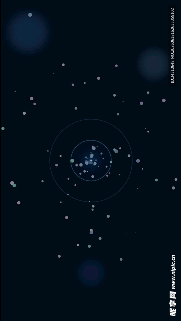 科技粒子呼吸光圈动态背景
