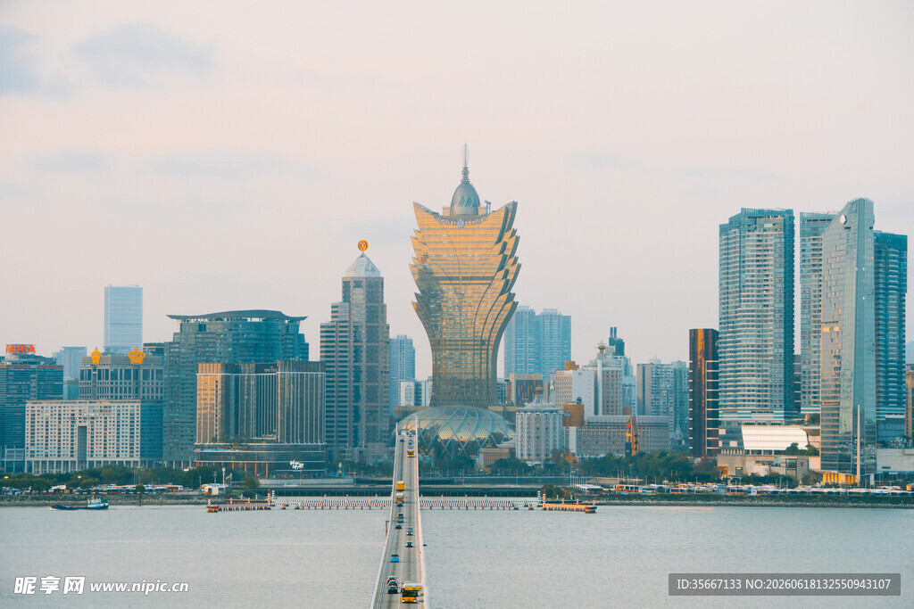 澳门城市天际线景观
