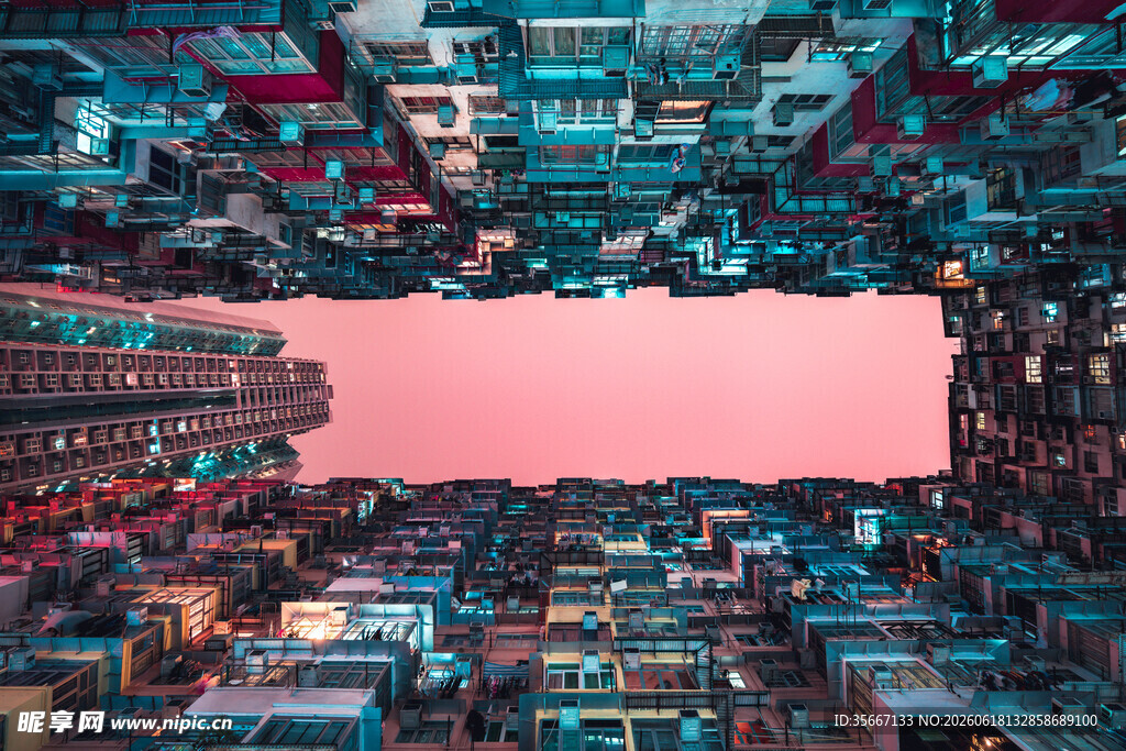未来都市的科幻建筑景观
