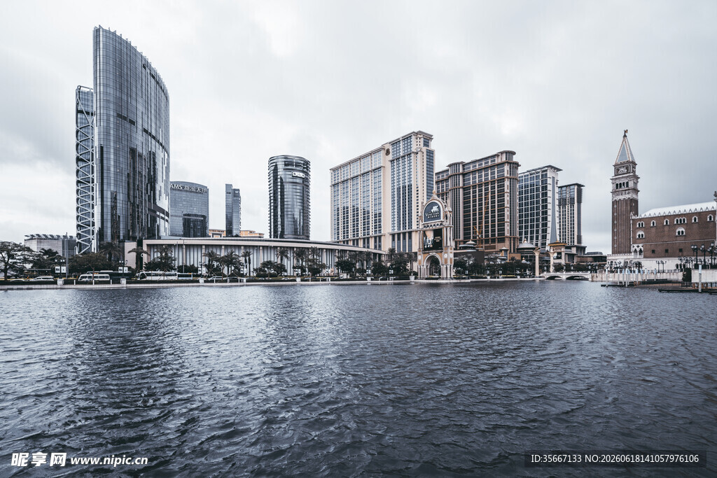 城市滨水天际线景观