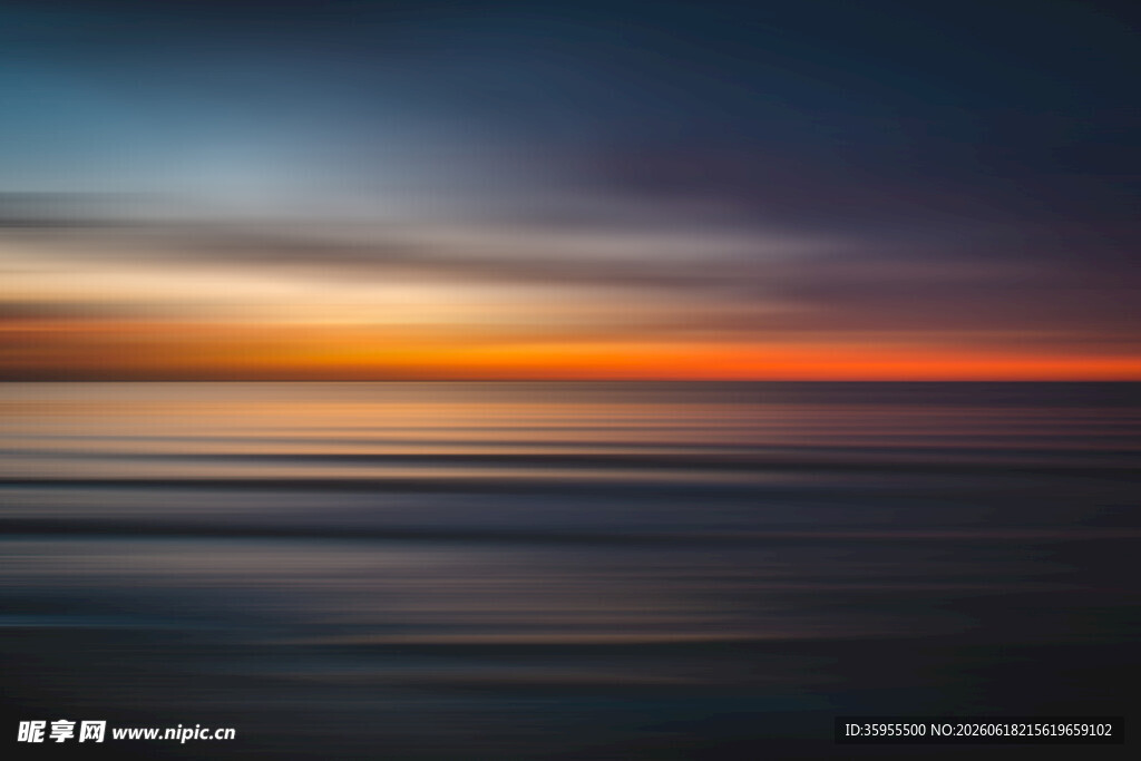 海边绚丽日落美景