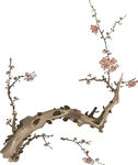 水墨梅花中国风花卉